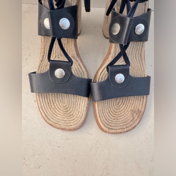 Rag & Bone Eden Navy Heeled Sandal - Picture 4 of 11